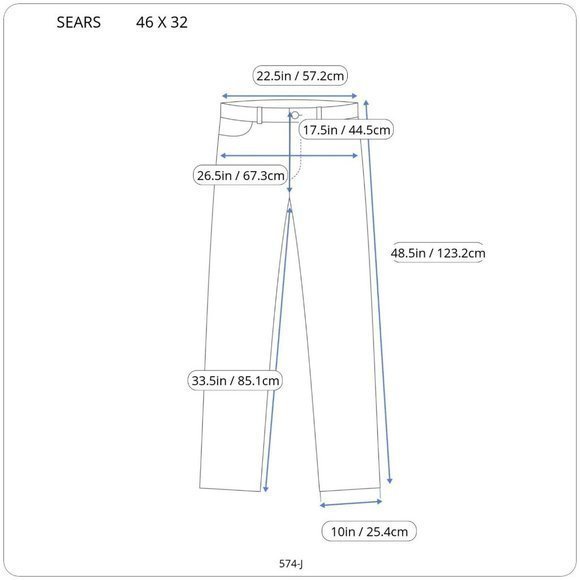 Vintage Sears Perma Prest Straight Carpenter Jeans Union Made 46 X‎ 32 - Picture 3 of 12